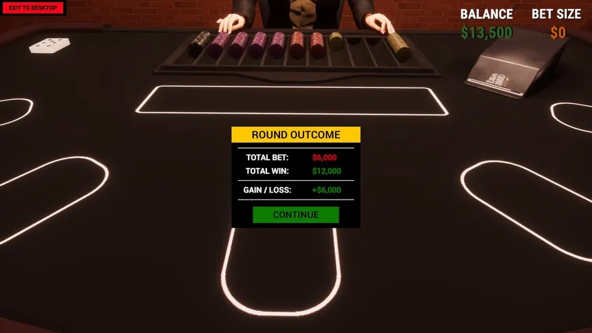 Скриншот 6 к игре Blackjack Simulator 2026