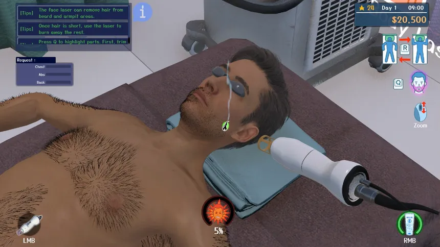 Скриншот 2 к игре Hair Removal Salon Simulator
