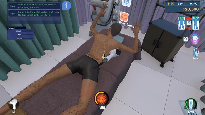 Скриншот 3 к игре Hair Removal Salon Simulator