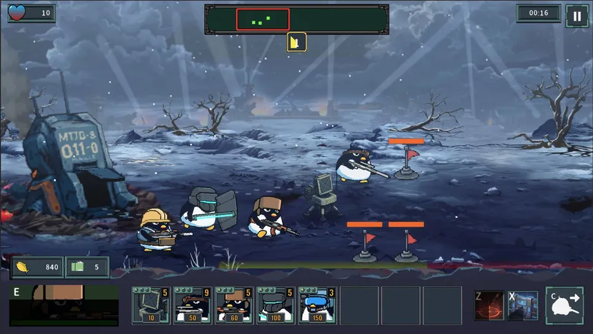 Скриншот 1 к игре PENGUINS VS SEALS