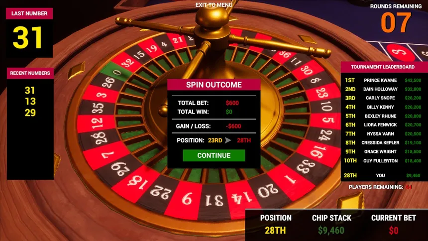 Скриншот 1 к игре FJN Roulette Cup