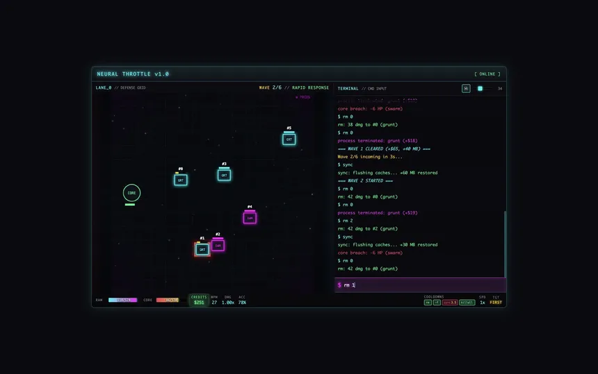 Скриншот 4 к игре Neural Throttle
