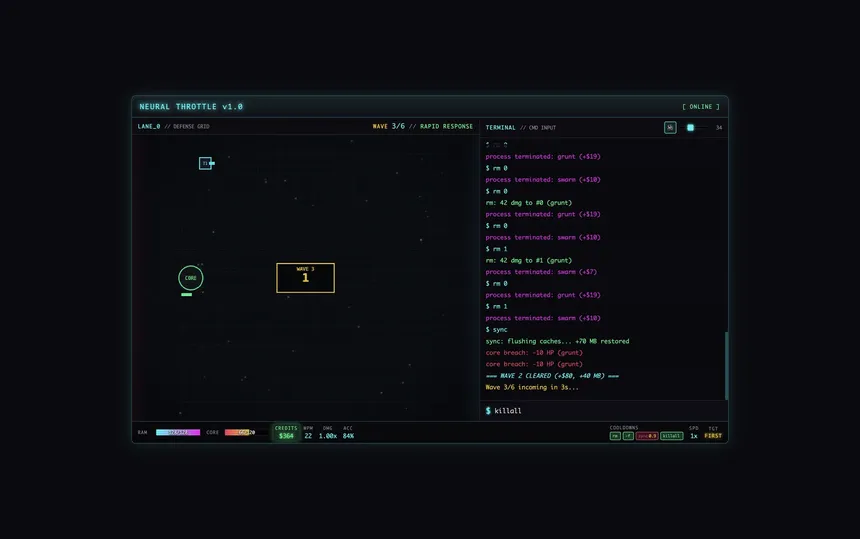 Скриншот 5 к игре Neural Throttle