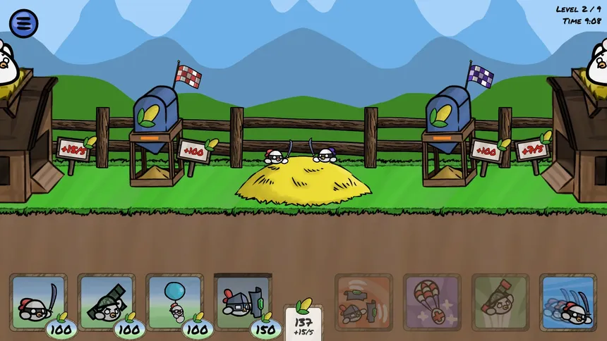 Скриншот 2 к игре Hungry Chicks - Battle Farm