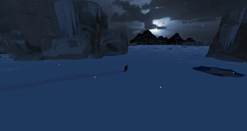 Скриншот 1 к игре Just Keep Waddling: Nihilist Penguin