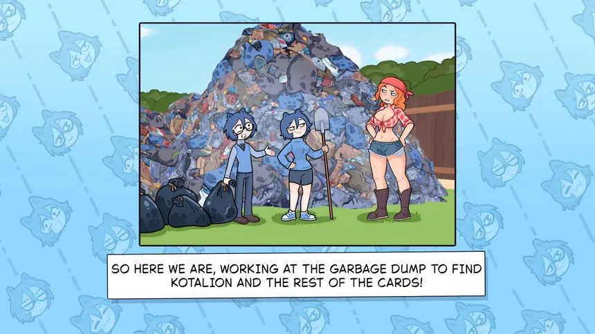 Скриншот 5 к игре KOTAMON: My Sis Found A Super-Rare Card In Her Cereal Box, So I Became A Garbage Man To Find The Entire Collection And Earn </p>,000,000