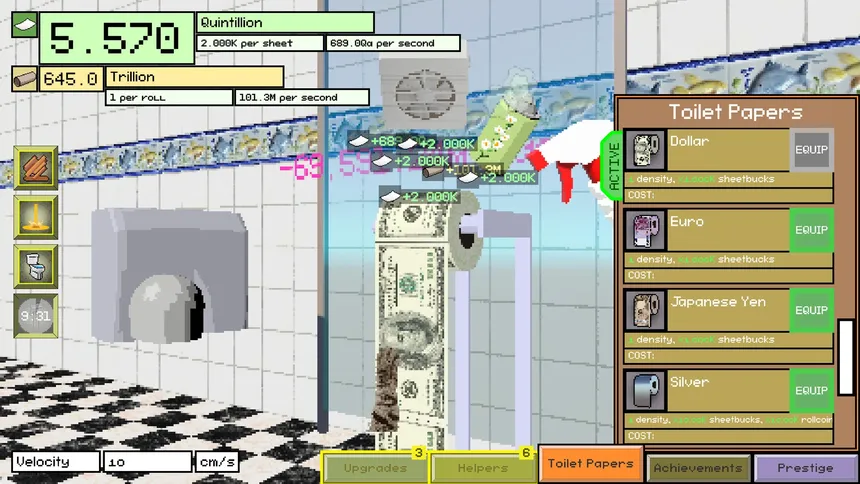 Скриншот 2 к игре Toilet Paper Idle
