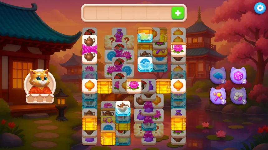 Скриншот 4 к игре Catjong 3: Purrl of the East