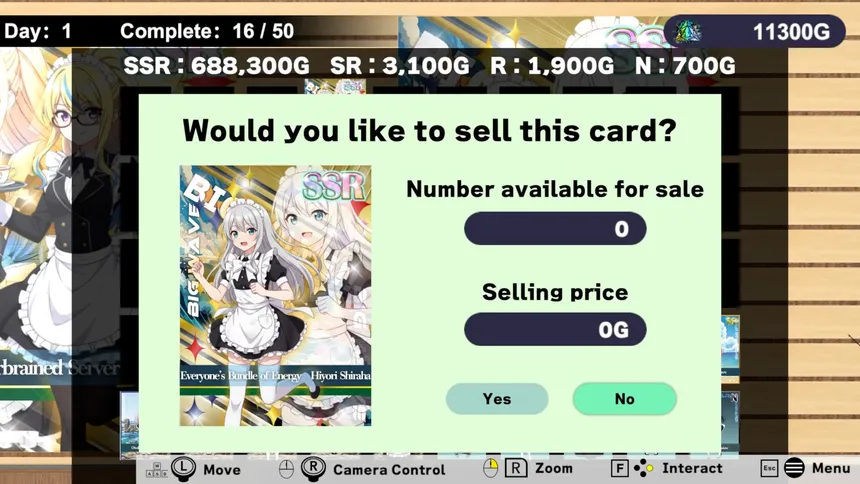 Скриншот 2 к игре Maid Card Gacha: Collect, Display, Complete