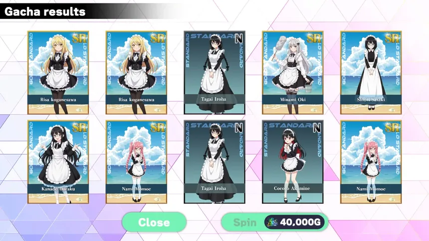 Скриншот 4 к игре Maid Card Gacha: Collect, Display, Complete