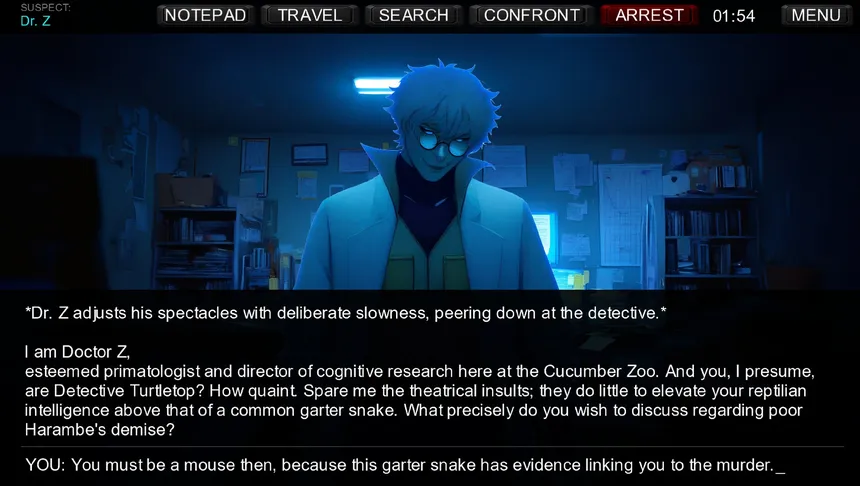 Скриншот 3 к игре Detective Turtletop: Who Killed Harambe?