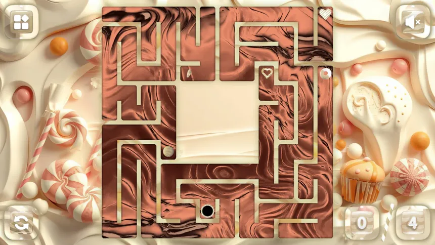 Скриншот 2 к игре Sweetie Candy Maze: White Chocolate