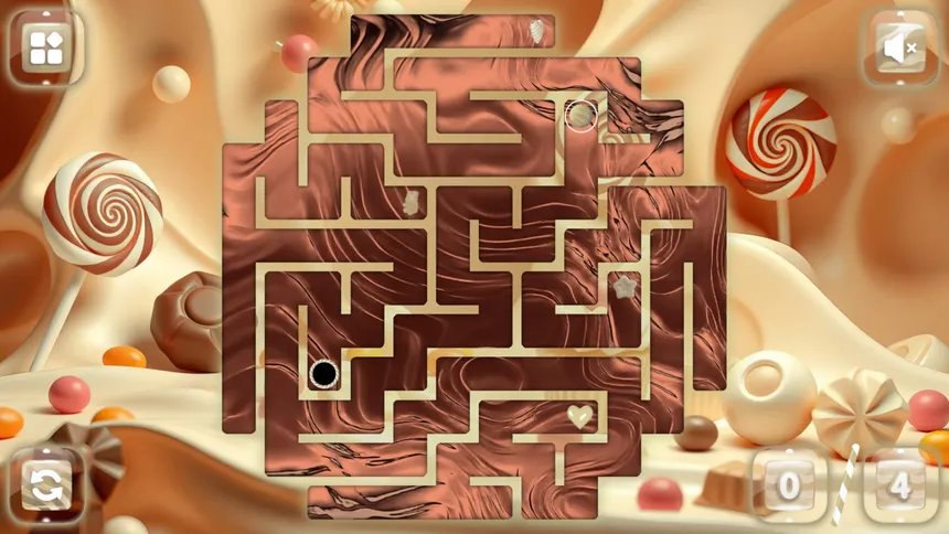 Скриншот 3 к игре Sweetie Candy Maze: White Chocolate