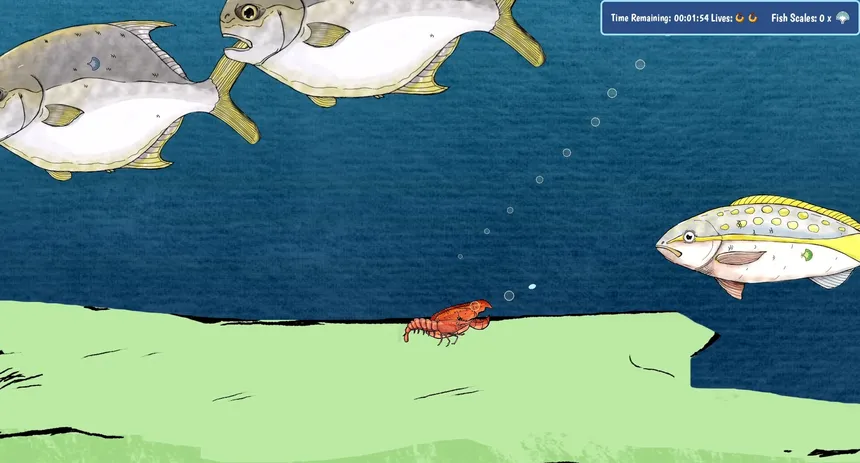 Скриншот 1 к игре Shrimp Escape