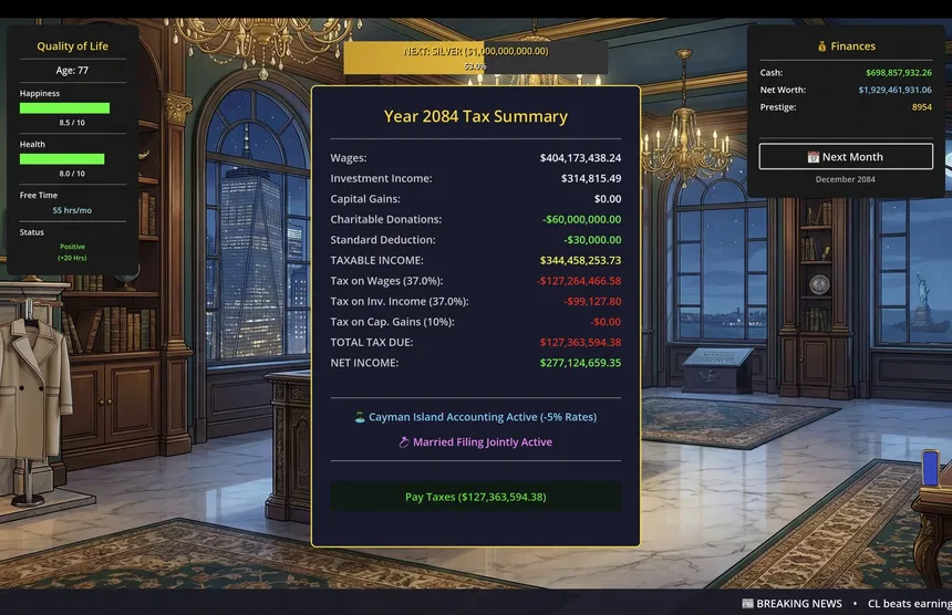 Скриншот 8 к игре SELF MADE: Investment Life Sim