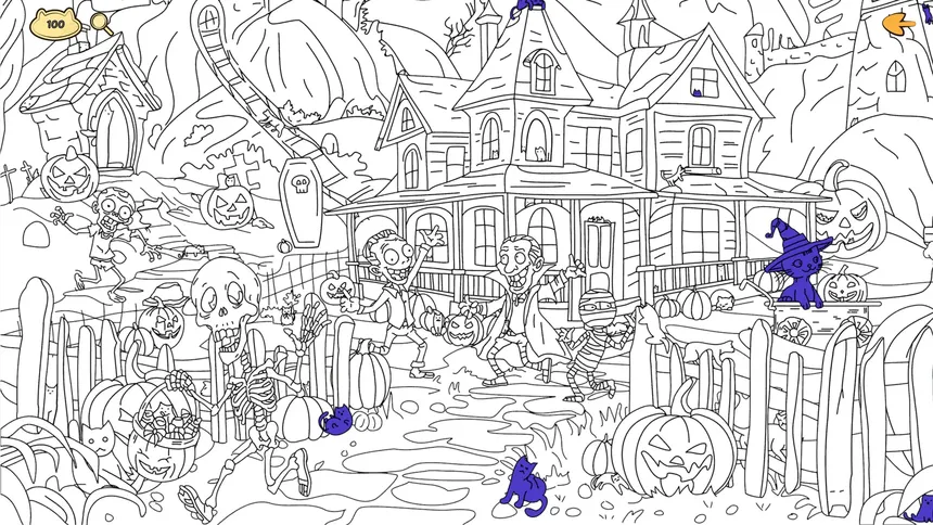 Скриншот 4 к игре Halloween Filled With Cats