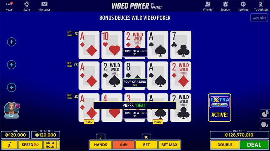 Скриншот 2 к игре Видеопокер от Pokerist