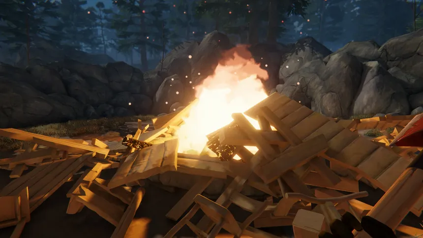 Скриншот 1 к игре Fire Pit: Throw Things Into The Fire