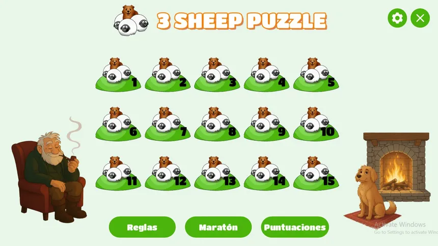 Скриншот 1 к игре 3 Sheep Puzzle