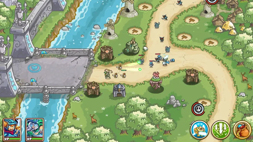 Скриншот 1 к игре Mini Warrior Defense