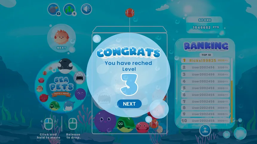 Скриншот 2 к игре Sea Pets: Match & Merge