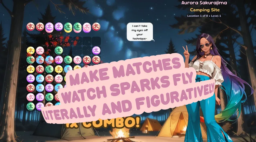 Скриншот 2 к игре Waifu Match!