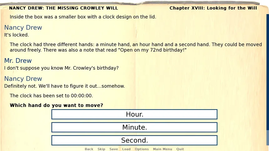Скриншот 2 к игре Nancy Drew: The Missing Crowley Will