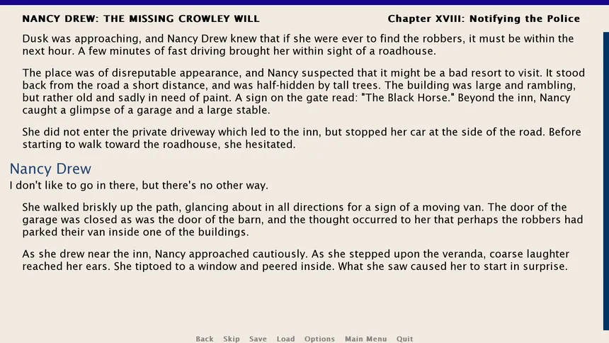 Скриншот 3 к игре Nancy Drew: The Missing Crowley Will