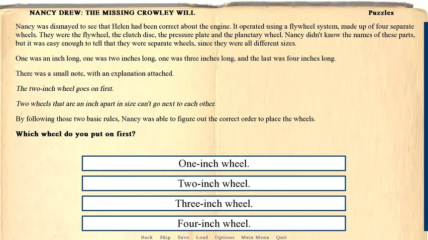 Скриншот 4 к игре Nancy Drew: The Missing Crowley Will