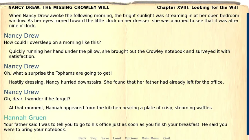 Скриншот 6 к игре Nancy Drew: The Missing Crowley Will