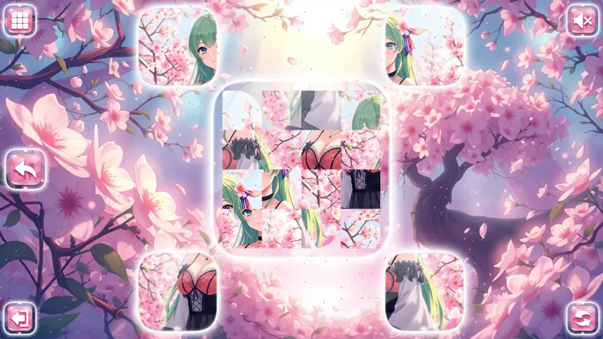 Скриншот 3 к игре Lovely Anime Puzzle: Spring