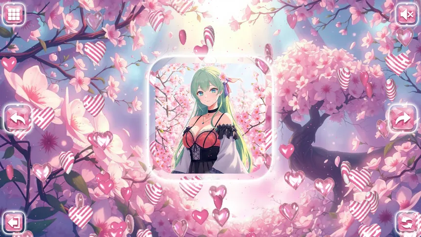 Скриншот 4 к игре Lovely Anime Puzzle: Spring