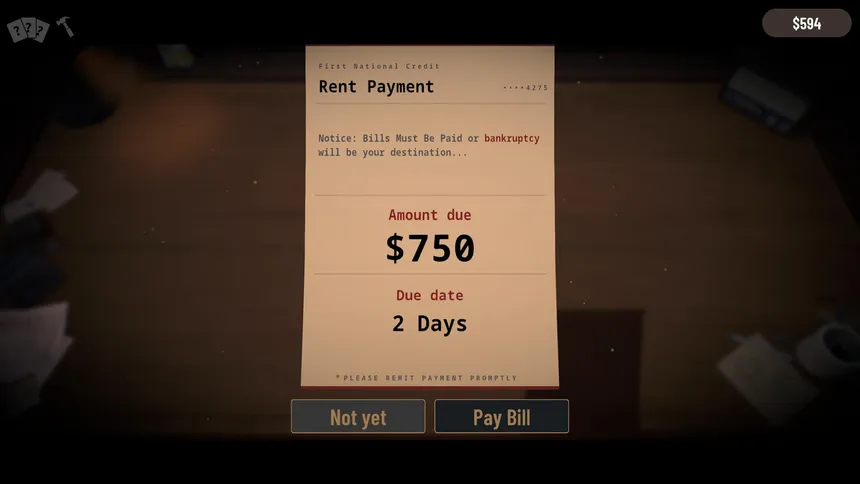 Скриншот 2 к игре Bills Must Be Paid