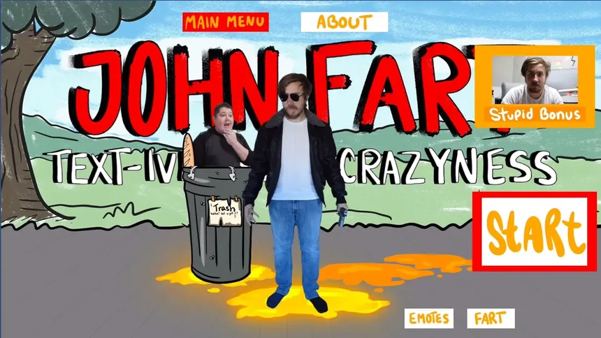 Скриншот 1 к игре John Fart : Text-iverse of Crazyness
