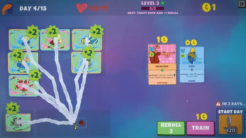 Скриншот 2 к игре Smerk: Wacky Autobattles