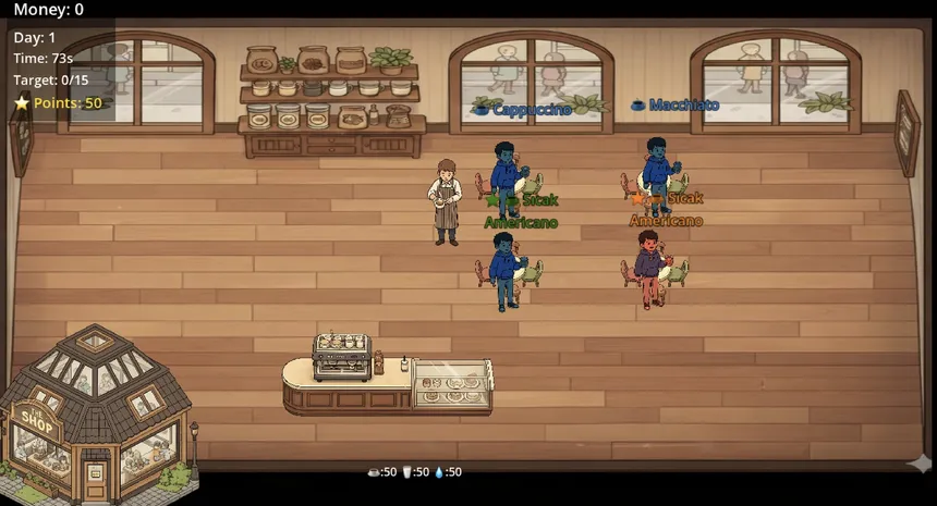 Скриншот 2 к игре Coffee Shop: Daily Shift