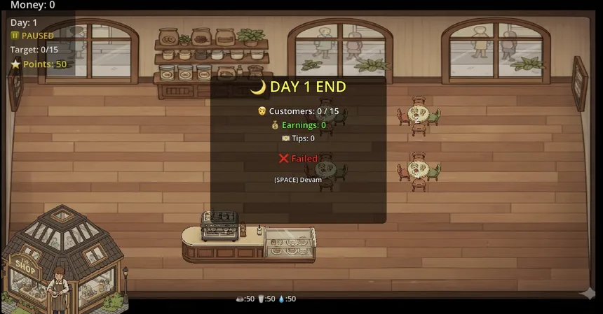 Скриншот 4 к игре Coffee Shop: Daily Shift