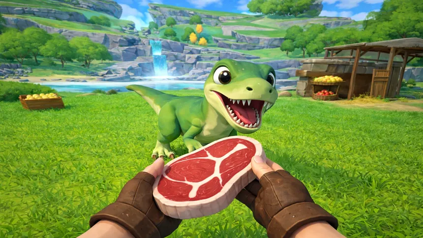 Скриншот 1 к игре Feed My Raptor VR