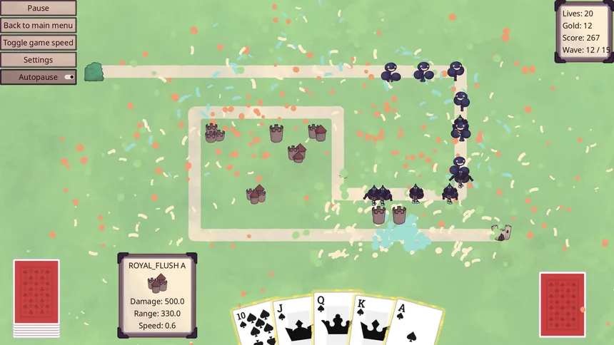 Скриншот 1 к игре Royal Flush Defense