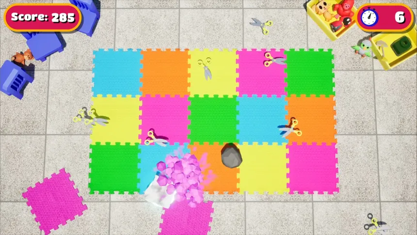 Скриншот 1 к игре Rock Paper Scissors Mayhem