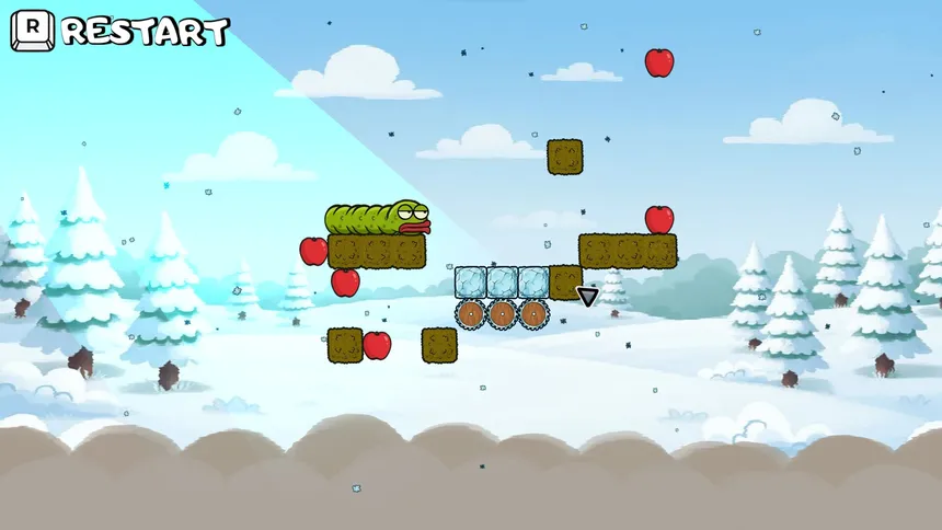 Скриншот 2 к игре Wriggle apple 2