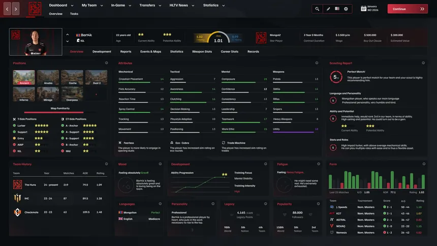 Скриншот 6 к игре Rush B: Esports Manager