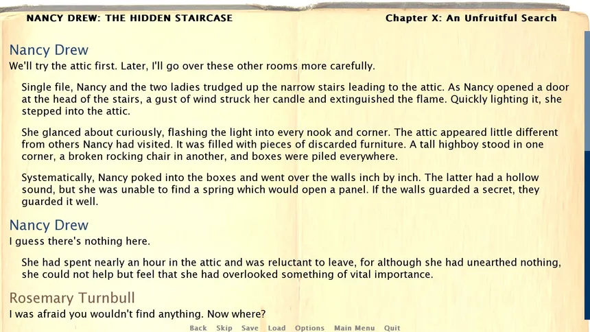 Скриншот 1 к игре Nancy Drew: The Hidden Staircase