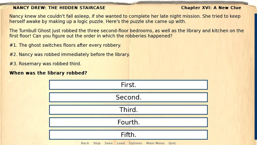 Скриншот 2 к игре Nancy Drew: The Hidden Staircase