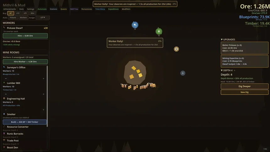 Скриншот 1 к игре Mithril & Mud