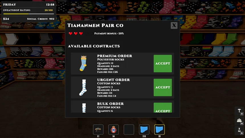 Скриншот 3 к игре Sweatshop Tycoon