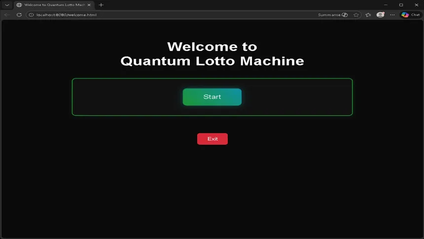 Скриншот 1 к игре Quantum Lotto Machine