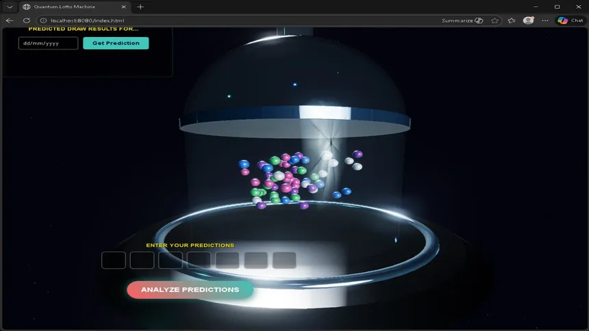 Скриншот 2 к игре Quantum Lotto Machine