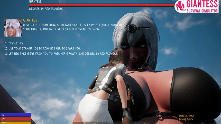 Скриншот 1 к игре Giantess Survival Simulator