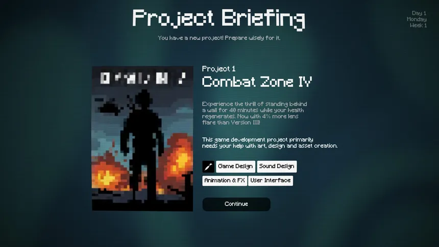Скриншот 4 к игре Postponed: Game Dev Management Roguelite
